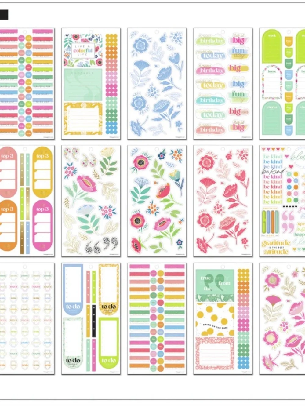 NWT-Happy Planner-Tiny Florals VALUE PACK STICKERS